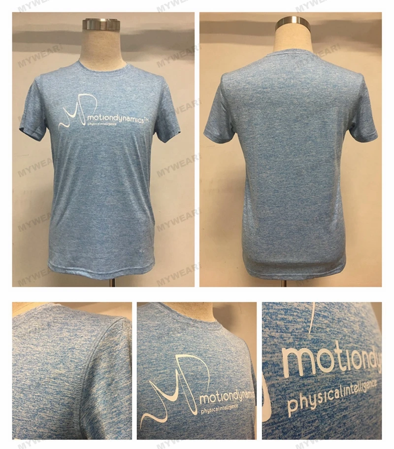 Custom design blank tshirt 95% polyester 5% spandex t shirt sports jersey running clothes