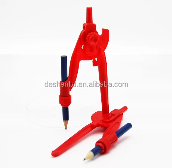 plastic drawing compass, educational math compass set, school supplies of drawing compass