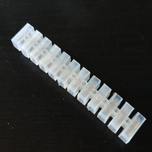 Factory Direct Sell H Type 12 Way Plastic Terminal Block 10 Pcs Pack