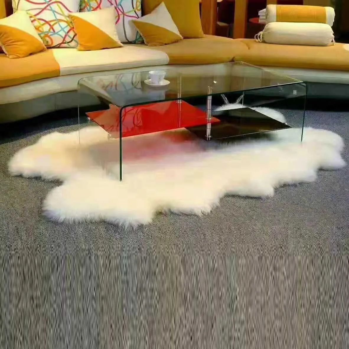 
Customized OEM Wholesale Natural Long Wool Mongolian Lamb Fur 