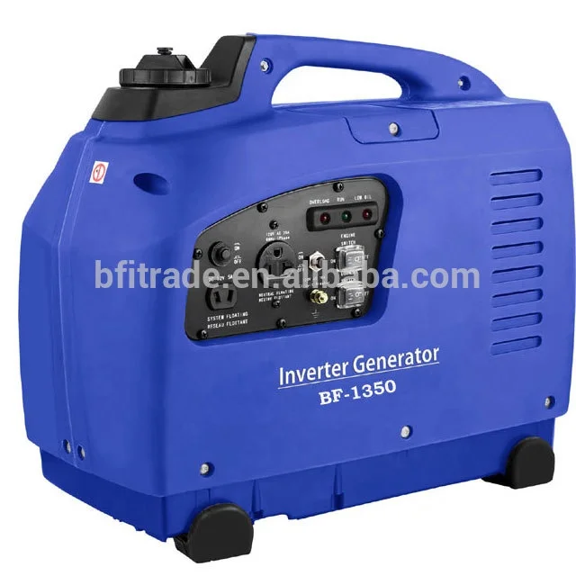 Portable gasoline inverter generator 1.3Kw backup electric generator silent single phase AC output type alternator generator