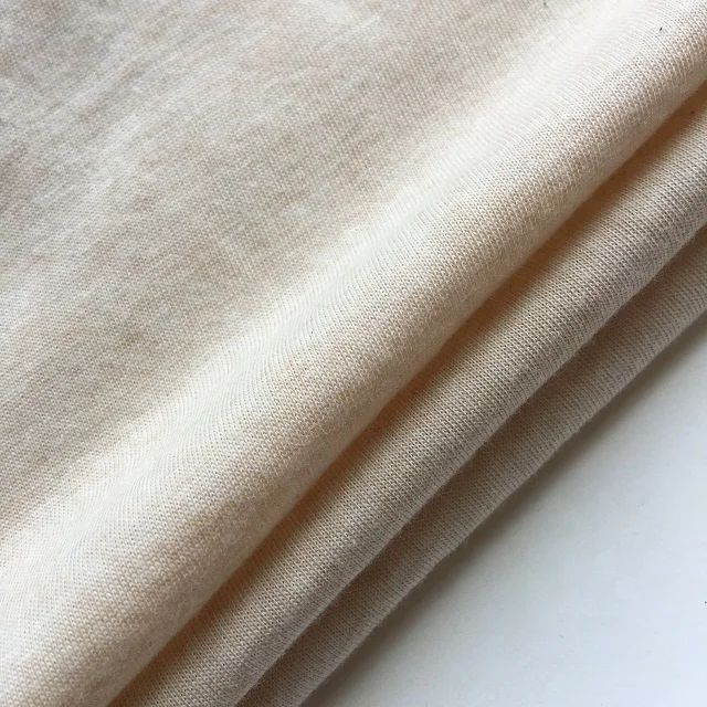 organic cotton bamboo slub jersey knitted fabric for baby wear