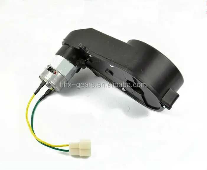 Professional Toy Car Plastic Gearbox With 12v 6v 550 motor