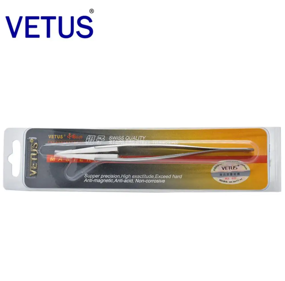 
130mm Heat Insulating Electrically Insulating Vetus 72-MZ Ceramic Tipped Tweezer 