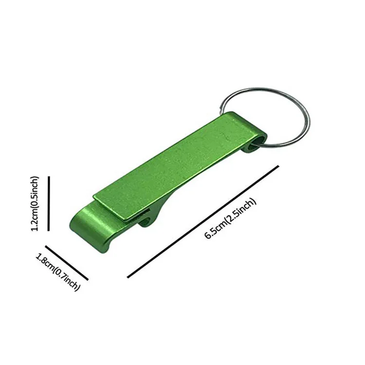 Customized Promotional Cheap Aluminium alloy Metal Bottle Opener Key chain Beer Bottle Opener