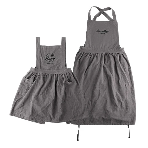 Mother daughter dressy apron family mommy and me matching mama mom mum baby