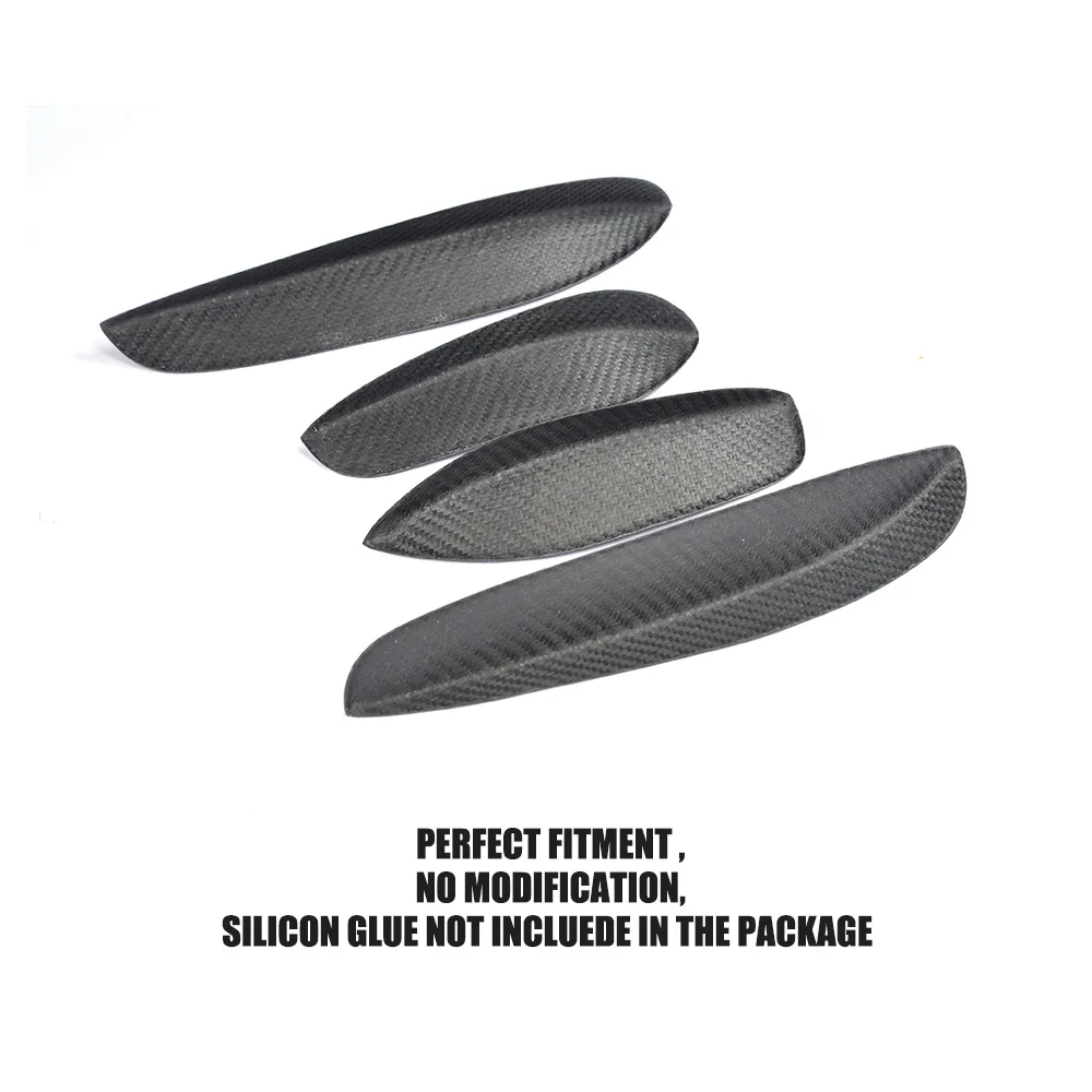 15-17 C-Class Front Bumper Fins Carbon Fiber Canards for Mercedes W205 C63 AMG