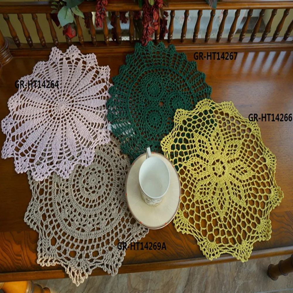 100% cotton handmade crochet doilies lace doily