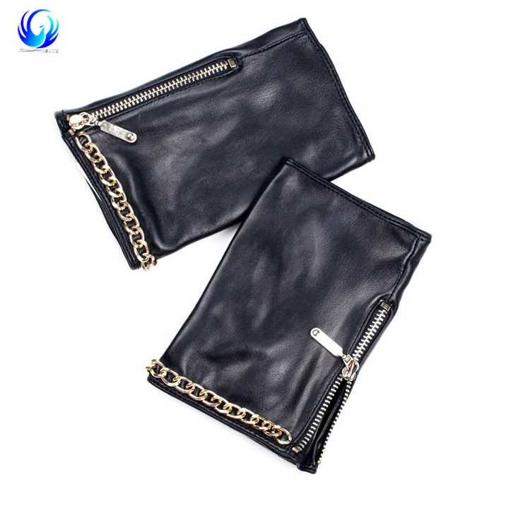 New design leather fingerless gloves manufacturer for wholesales