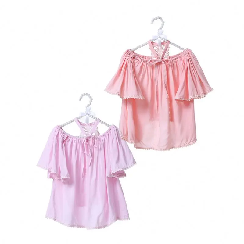 
The best design for baby girl short sleeve multi solid color boutique kids clothing top 