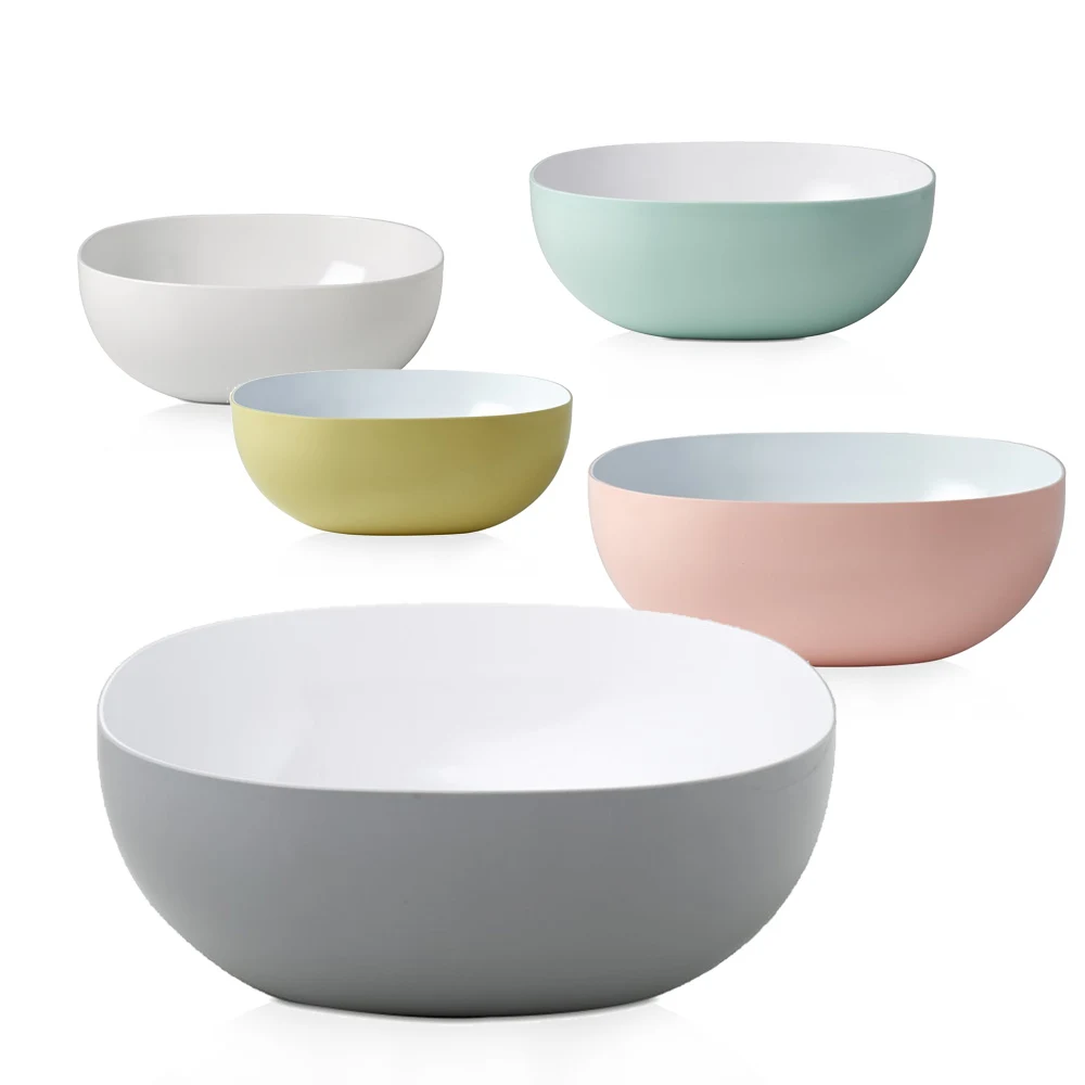 Китайская фабрика, посуда из меламина без бисфенола А, набор из 4 чашек для смешивания салата из меламина