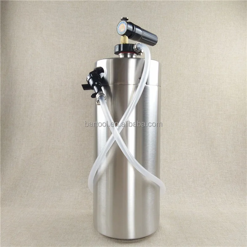 Thermos soda coffee dispenser keg stirrer with cartridge