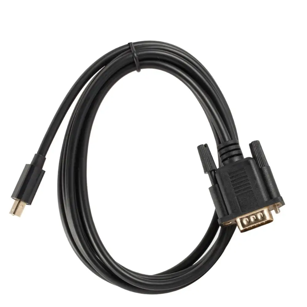 1.8M Mini DP to VGA Cable Male to Male Mini Displayport to VGA Adapter Cable