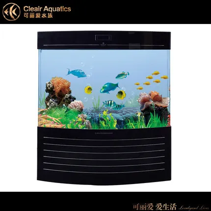 Double Arc White / Black  Acrylic Aquarium  LS-S Series