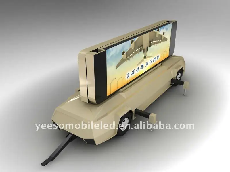Trailer LED Video Mobile Advertising Screen billboard car-YEESO