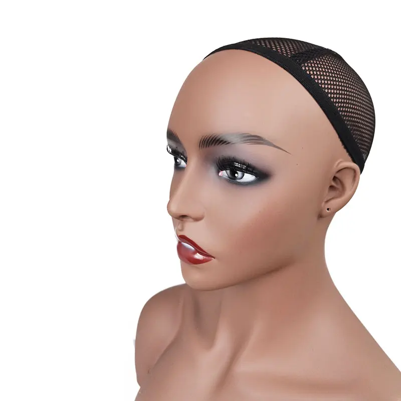 
Mannequin Head with Shoulders Beautiful Wholesale Wig Mannequin Heads Fashion Female African American Mannequin Head for Wigs 