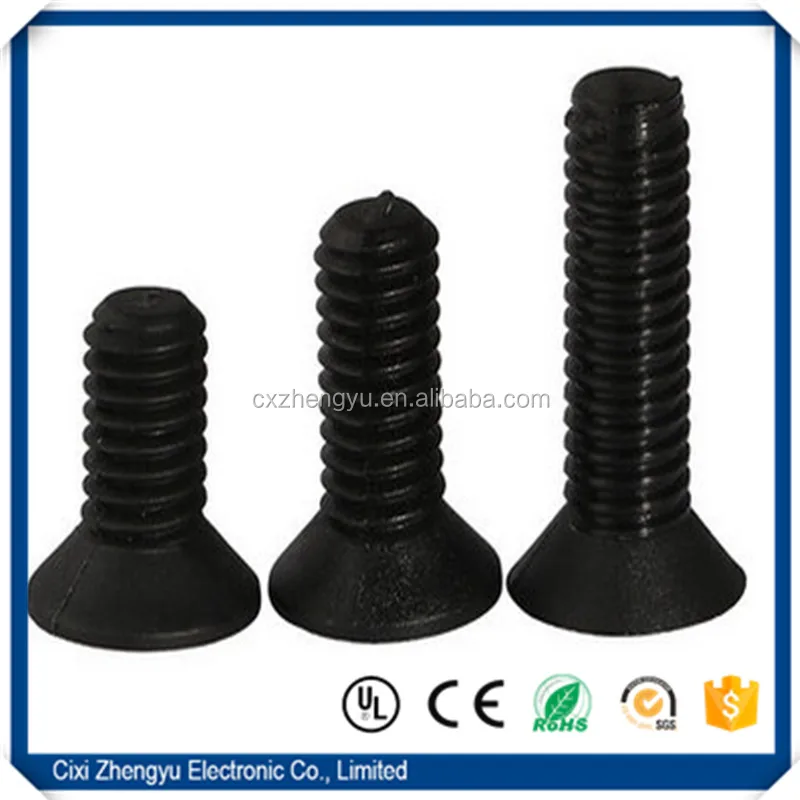 Nylon Countersunk Cross Screw, Nylon Flat Screw, Nylon Countersunk Screw (M2.5-M5)