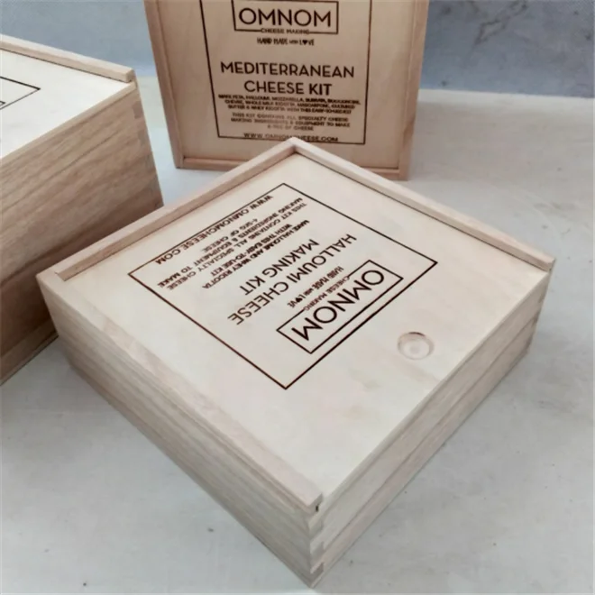 Balsa Paulownia Wooden Gift Box Timber Slide Box with Custom Logo Keepsake for Packaging,Shipping
