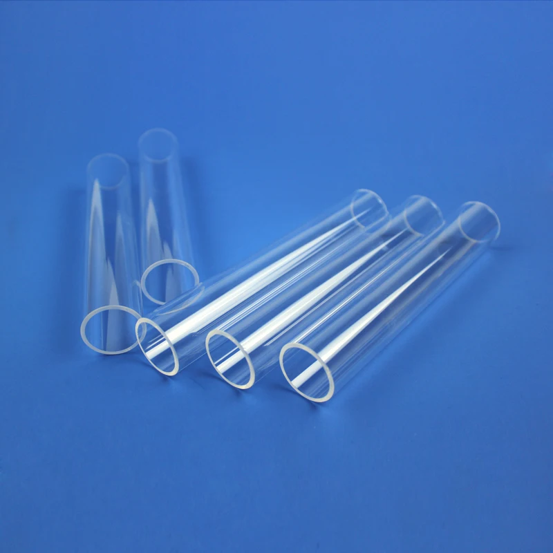 Clear High Pressure resistance large diameter quartz glass tubes