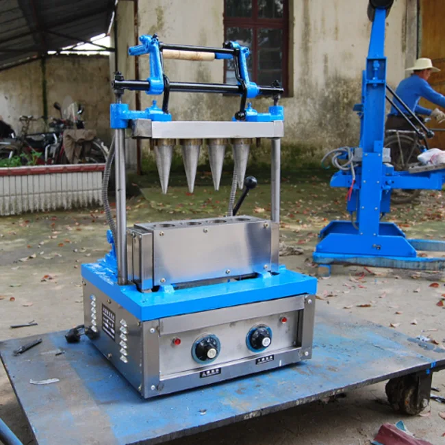 Stainless steel ice cream cone making machine