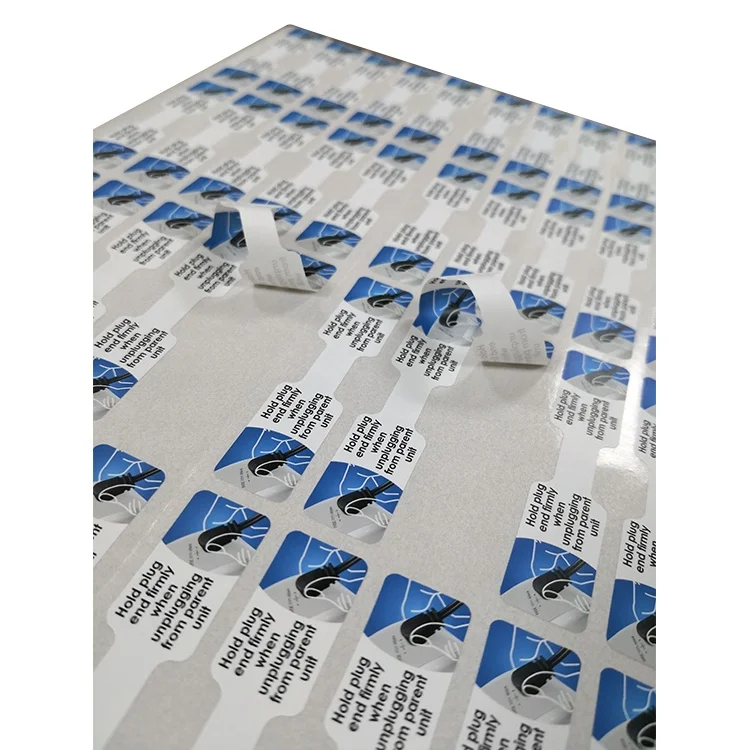 Изготовленный На Заказ фирменный логотип кабель проволочные этикетки наклейка на рулоне для упаковки