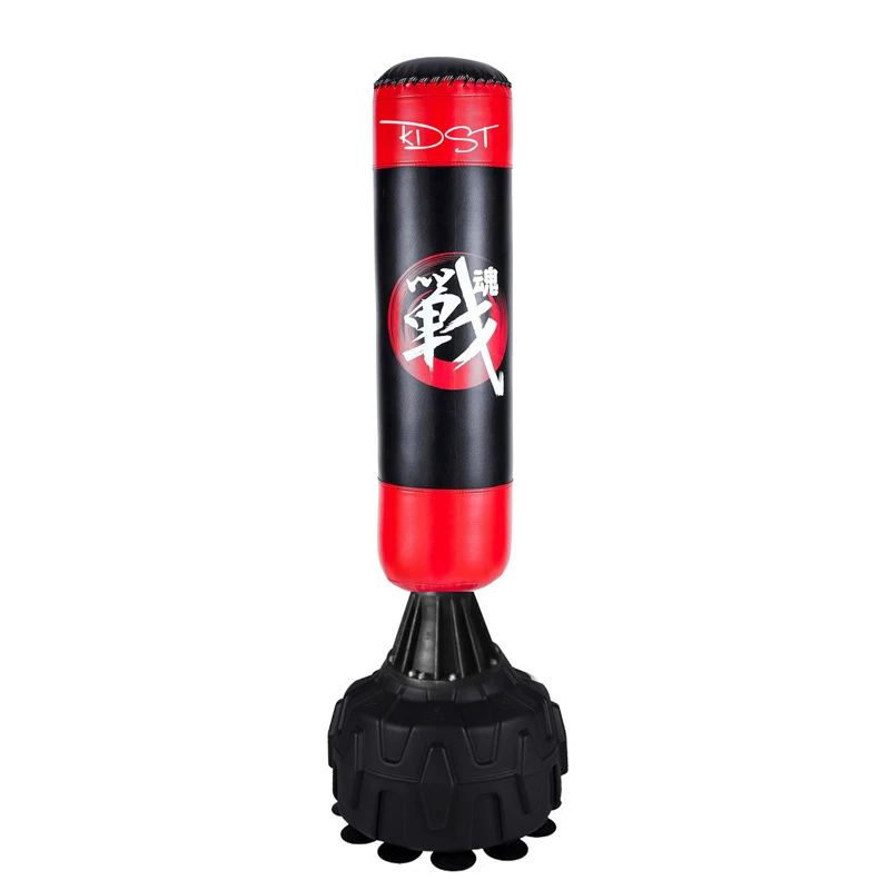 
2021 customized LOGO natural ruber connector punching bag boxing training bag with good elasticity 