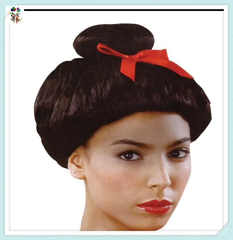 Party Fancy Dress Costume Geisha Japanese Oriental Synthetic Cosplay Wigs HPC-1196