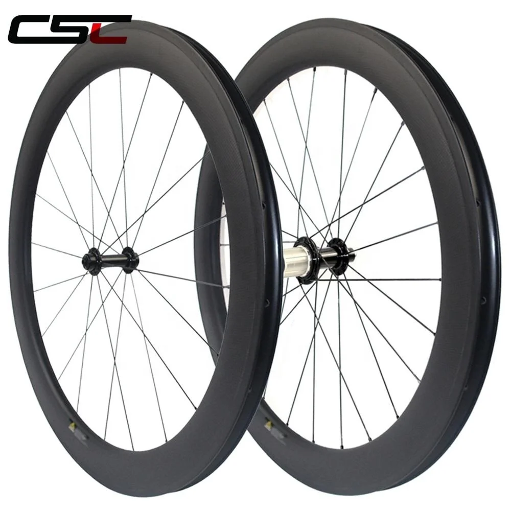 700C Full Carbon Fiber Road Wheels 24mm 38mm 50mm 60mm 88mm Depth Profile Tubular Clincher Chinese Super Light Carbon Wheelset