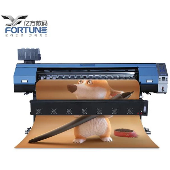 2019 Hot Selling Fortune 1.6m, 3.2m Large Format DX5 Print Head Eco Solvent Printer, Flex Banner Printer