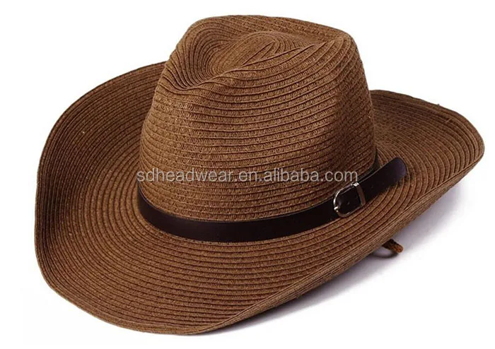 unisex cowboy hat straw hat bulk hard straw cowboy hats