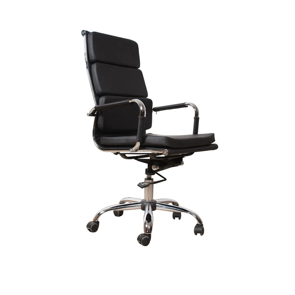  Популярный роскошный кожаный офисный стул Swivel BIFMA