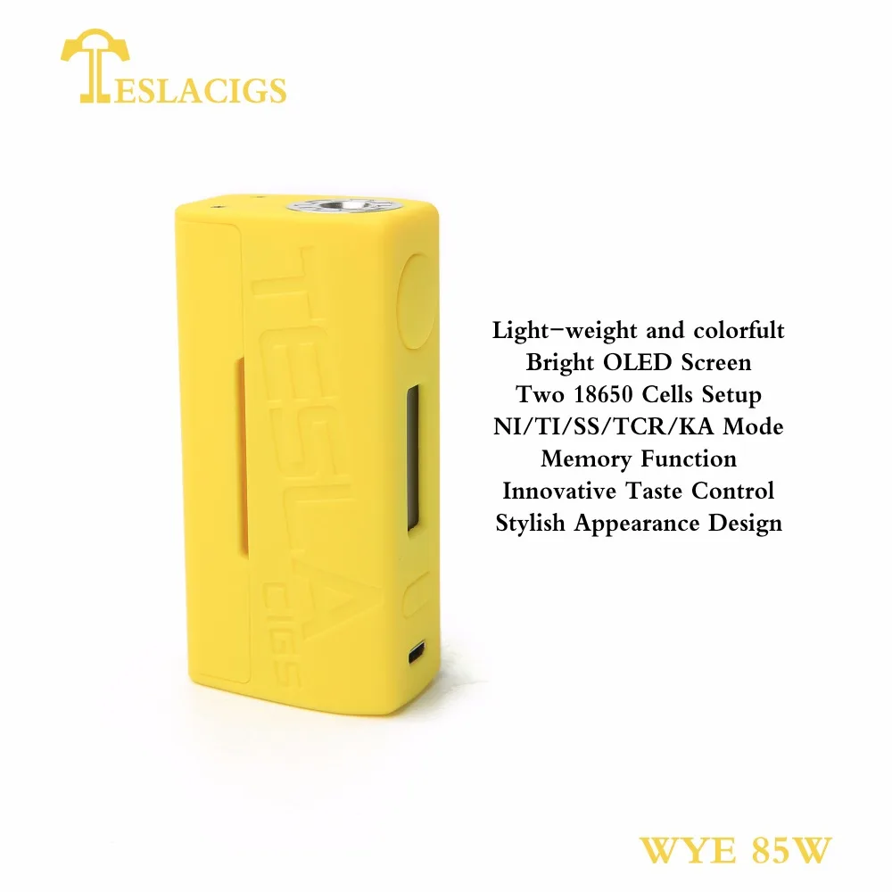 Tesla vape mod chip Teslacigs WYE 85W mods vape