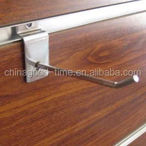 slotted melamine faced mdf milamine slatwall with design aluminium insert 0.5mm 15 grooves