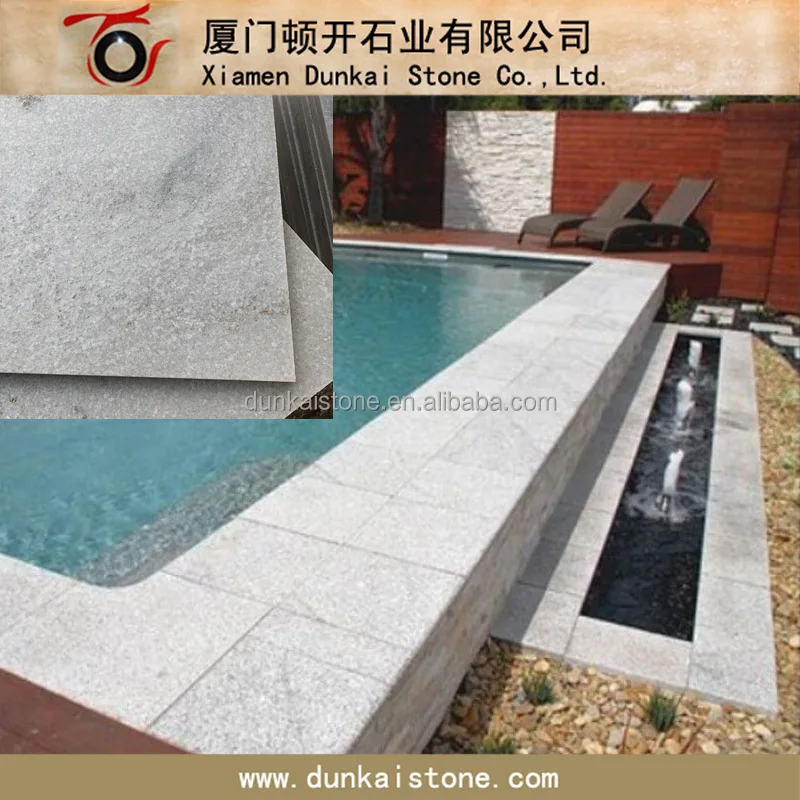 Золотистый белый кварцевый камень bullnose для бассейна