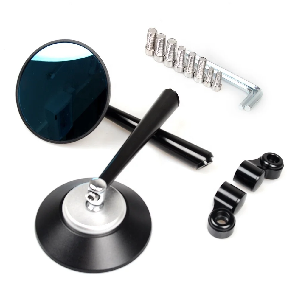 Motorcycle Parts Modified High Quality CNC Aluminum Straight Round Rear View Mirror