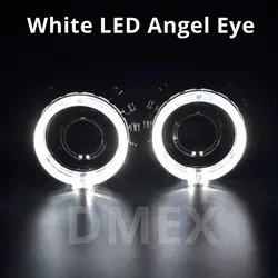 DMEX H1 Mini HID Projector Lens Bi-Xenon HID Projector Lens Light Angel Eyes Cay Styling H4 H7 Headlight House