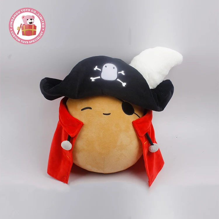 Custom funny clothing potato pirate plush toy