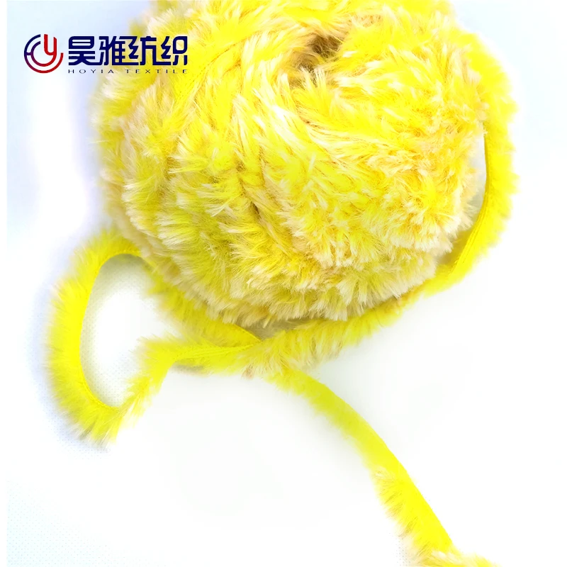 100% polyester eyelash susemi feather yarn for hand made knitting yarn