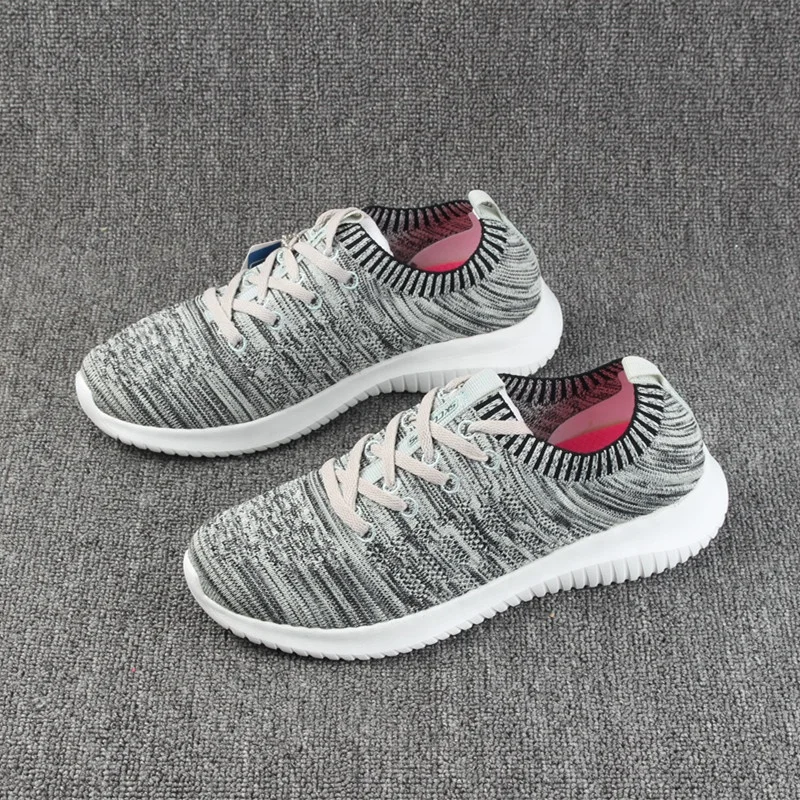 New wholesale Woven mesh surface casual EVA running shoes women sports shoes