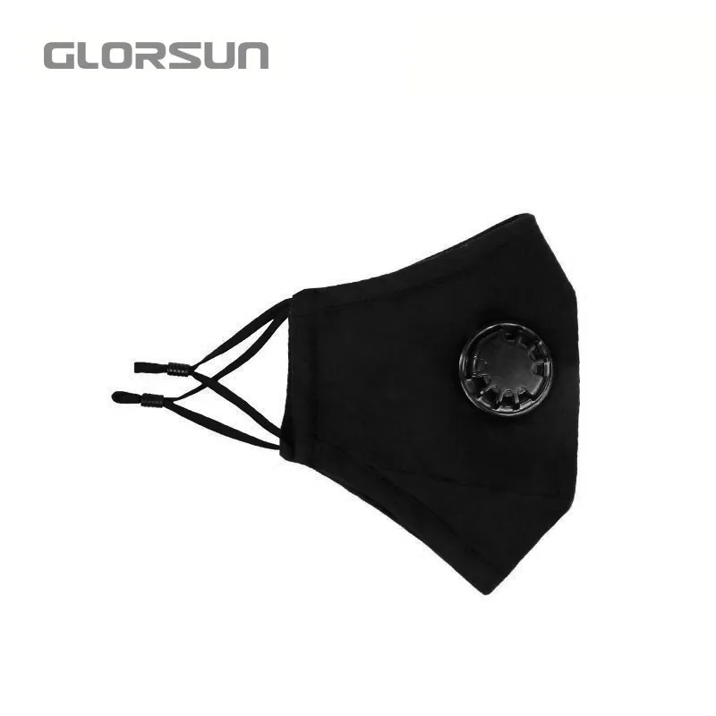 custom logo adjustable anti pollution hygien mask cotton gauze protective dust face mask