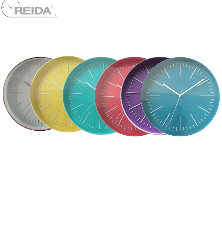 12 Inch Custom Plastic Wall Clock 3D Home Decoration Quartz Movement