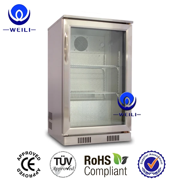 108L glass door compressor cooling red bull fridge