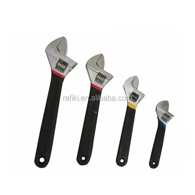 Hand Tools Manufacturer Single Color Dipping Black Treatment Adjustable Wrench