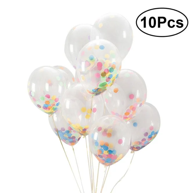 12 Inch Confetti Balloons Colorful Latex Party Balloon for Thanksgiving Wedding Birthday Baby Shower Party