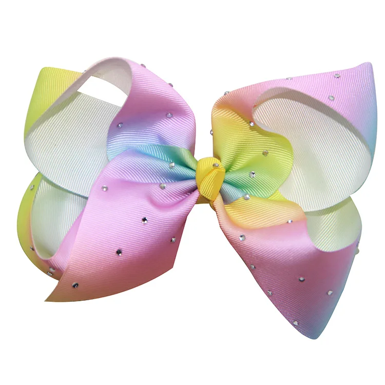 Factory Custom Lovely 8 Inch Big Size Jojo Ribbon Hair Bow