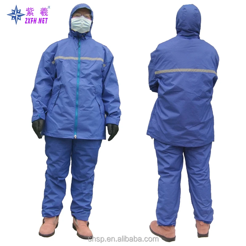 Factory Wholesale food industry overalls Down Feather Cotton Jacket Suit For Cold Storage Room
