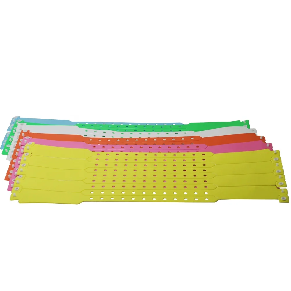 OEM design one-off adjustable vinyl wristbands for events