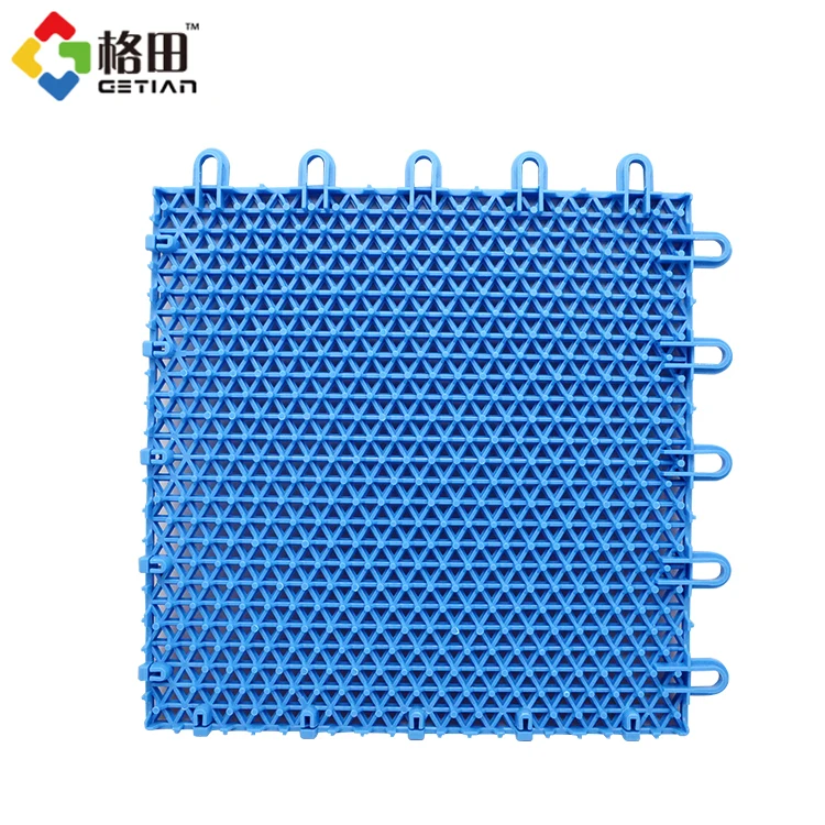 Long life span pp modular plastic outdoor roller skating interlocking flooring