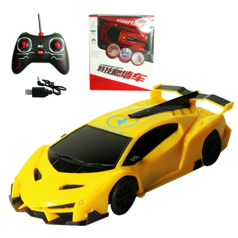 Wall Climbing RC Car New LED Lights Rotating Antigravity RC Car 4ch infrared rc toys climbing wall car
