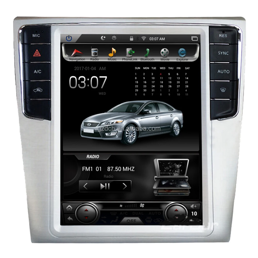 10.4 inch android car dvd player for Volkswagen  Magotan CC touch screen vertical screen gps navigation stereo radio audio dsp